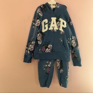 Floral sweat suit Gap EUC